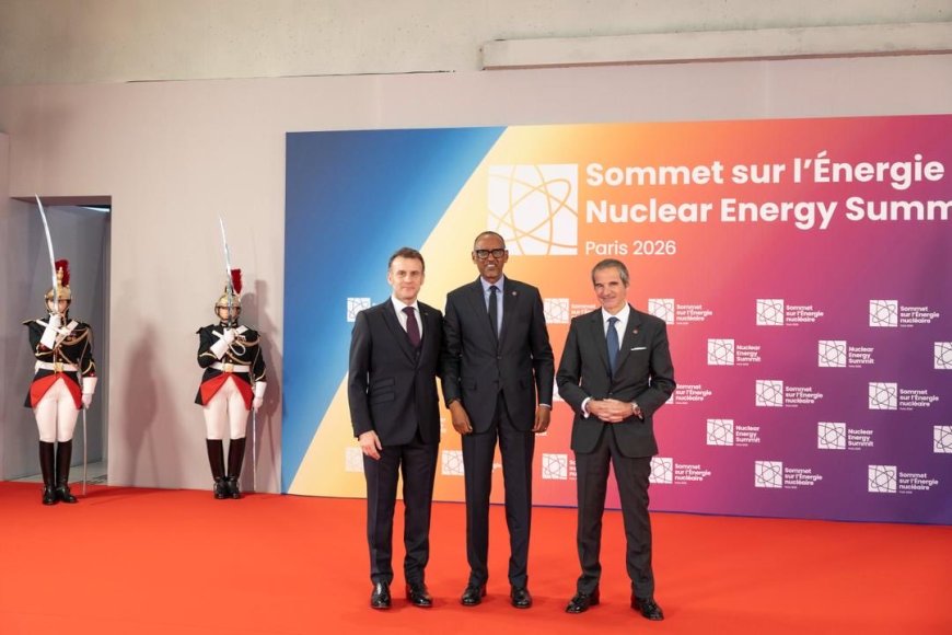 Perezida Kagame yitabiriye inama ijyanye ni ingufu za Nukiliyeri i Paris